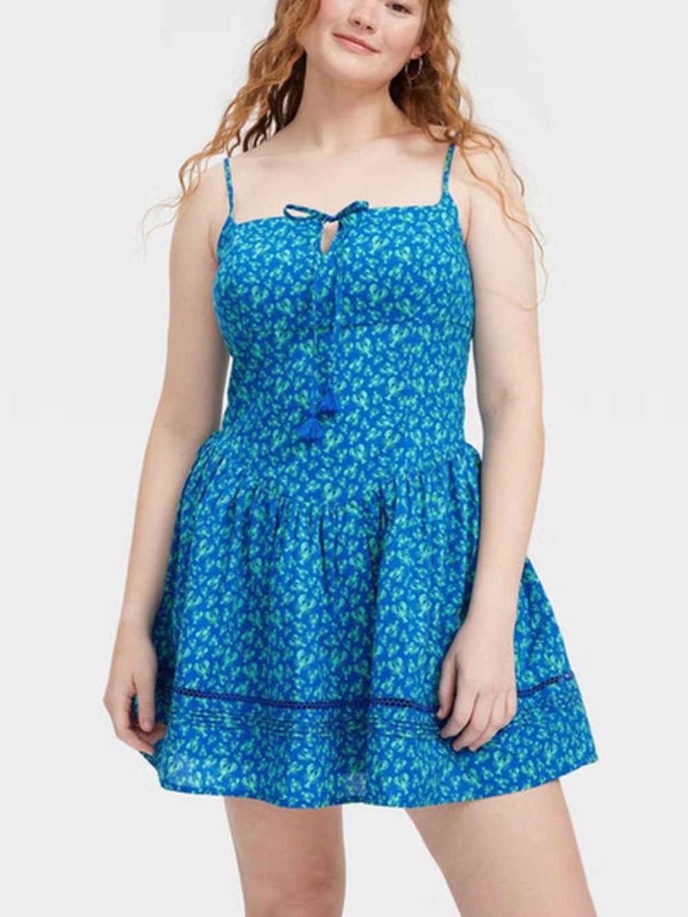 NWT Roller Rabbit X Target Blue Lobster Print Mini Dress Size Medium